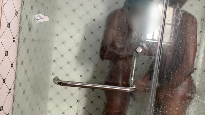 Dickass3x: Mój slime Fit murzynka facet dostał jego bussy rozbity z łazienki...