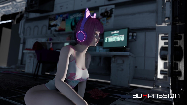 3dxpassion: Catgirl Io Gets Her Tight Ass Fucked Hard on Nexus-3...