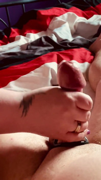 Nice morning handjob and foot