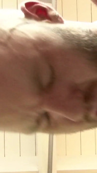 He works a lot and his body needs a rest, so his fucker is willing to suck him and fuck in the kitchen