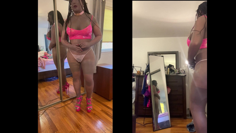 Deanna Doll: Чорна красуня Дана в сексуальних гарячих штанях &amp; skimpy top - частина 2 роздягається і знімає її камшот!