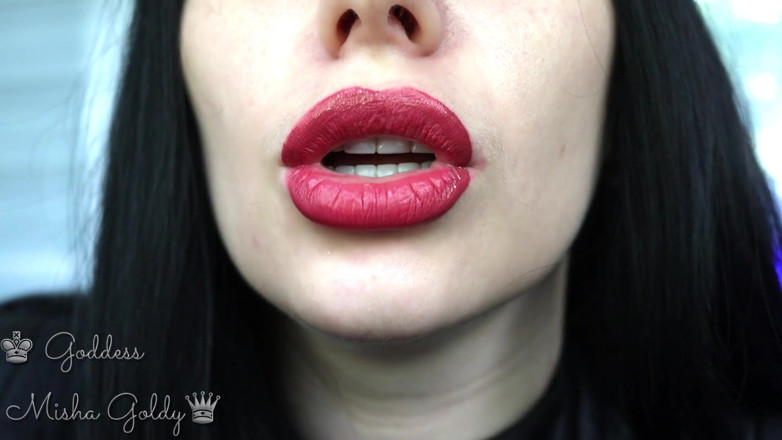 Goddess Misha Goldy: Cum to my big burgundy seduction and big hookah smoke!