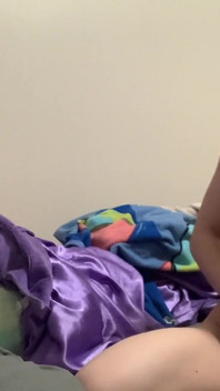 Teen shows and cums tight tiny body