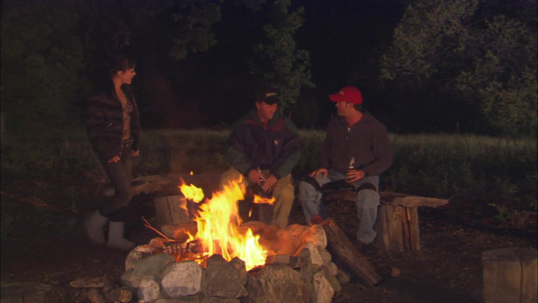 Miami Reality: Hot brunette babe gets fucked near the bonfire