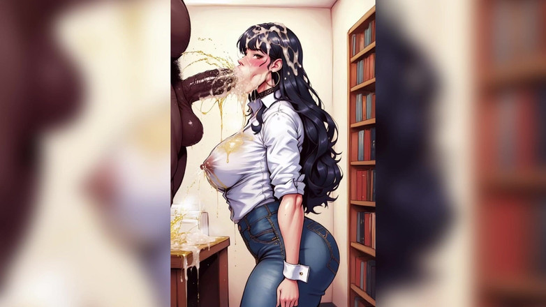 Honey Ross: Pulă mare și neagră fute în cur spermă