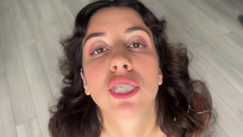 Katty West: Cum in Mouth and Play with Sperm