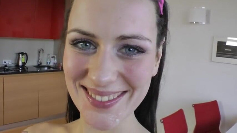Dat Ass: Brunette hardcore pounding and creaming