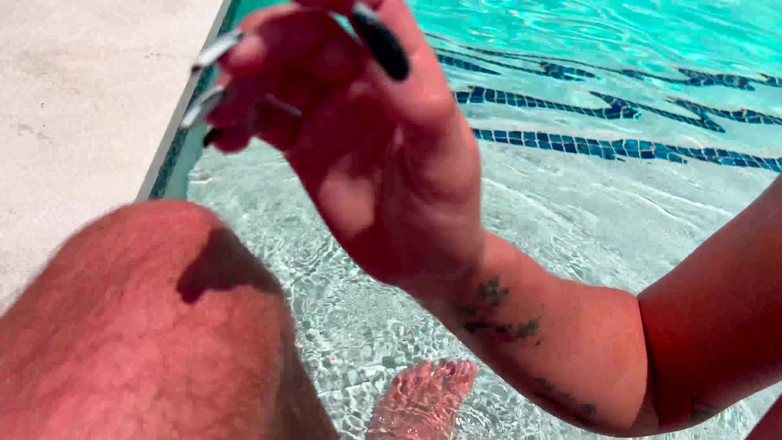 J-Mac: Busty Babe Maddy May Gets Fucked Poolside by Big Dick...