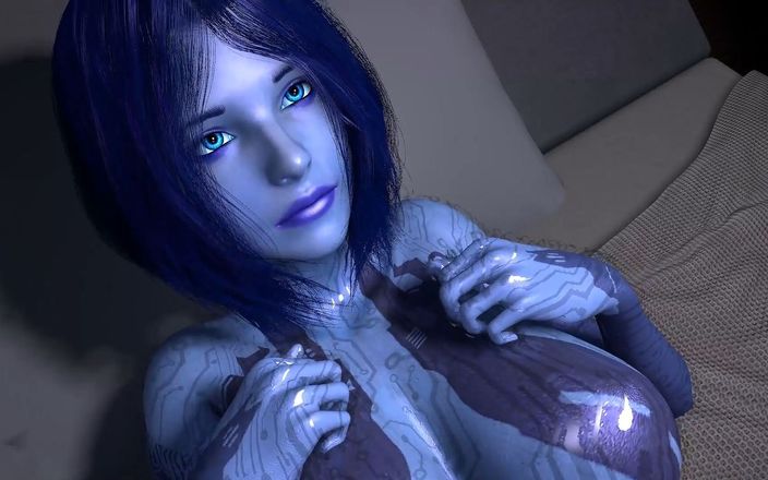 Wraith ward: 在床上与 Cortana 发生性关系：Halo 3D 色情模仿