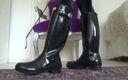 Lady Victoria Valente: Cum when I squeak with my rubber boots