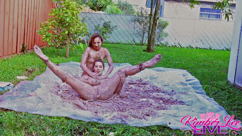 Kimber Lee: Tight Babes Getting Naked and Messy in Cake!