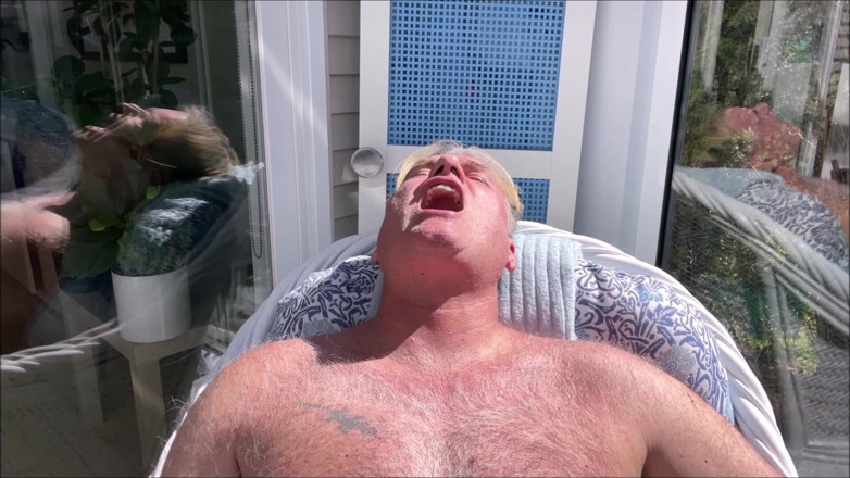 Dom Rod: Hunk Stepdaddy Bear Naked Sunbathing in the Venranda 2
