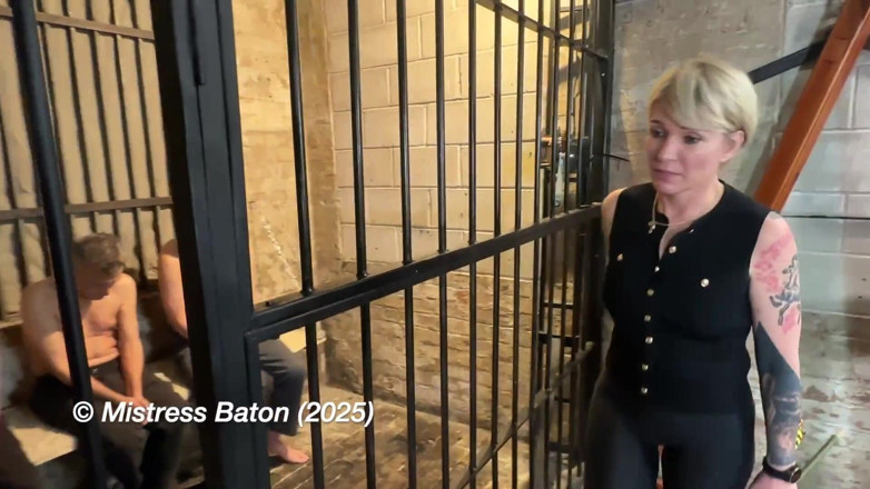 MistressBaton: Prison Exercise Test by Cruel Prison Warden