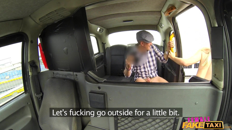 Female Fake Taxi: Female Fake Taxi - Busty Driver Gives Gagging Deep Throat to...
