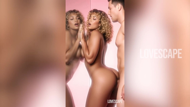 Lovescape: Fotograf fickt sexy mulatten-kunden - voller spiegel reflexion hämmern