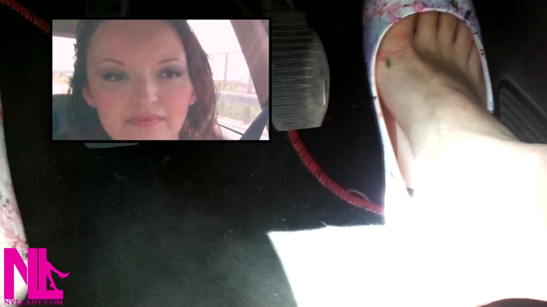 Nyllady: Driving and Pedal Pumping in Floral Flats