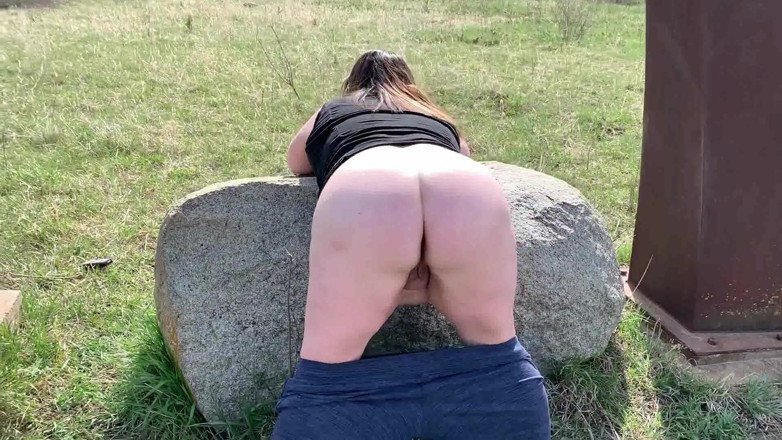 SexyNEBBW: Sexy BBW exhibitionist truck fuck