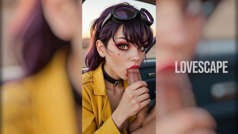 Lovescape: 파일럿 다운과 자지 깊은 : 사막 구조는 야만적 인 섹스로 변합니다.