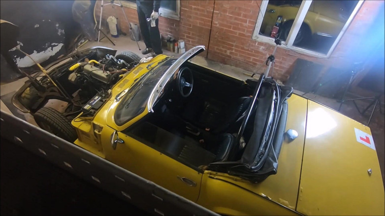 Camilla Creampie: Behind the scenes vintage car