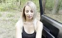 Viky one: Hot blowjob in the forest deep in throat from a...