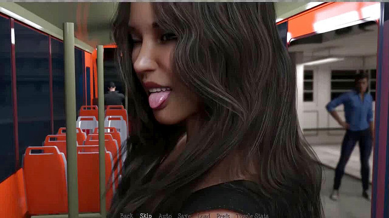 Dirty GamesXxX: La scatola di pandora: pompino salivoso in bus-Ep10