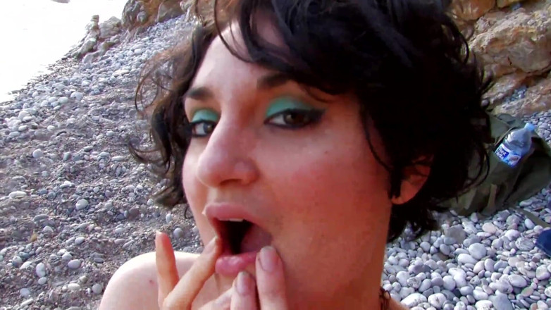 Real Home Made: Huge cock sucking pussy fucking and fingering on the beach