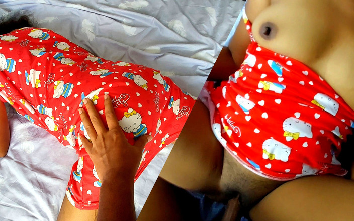 sexybrownis: Riktigt knull med min söta svarta styvsyster medan hon bär...