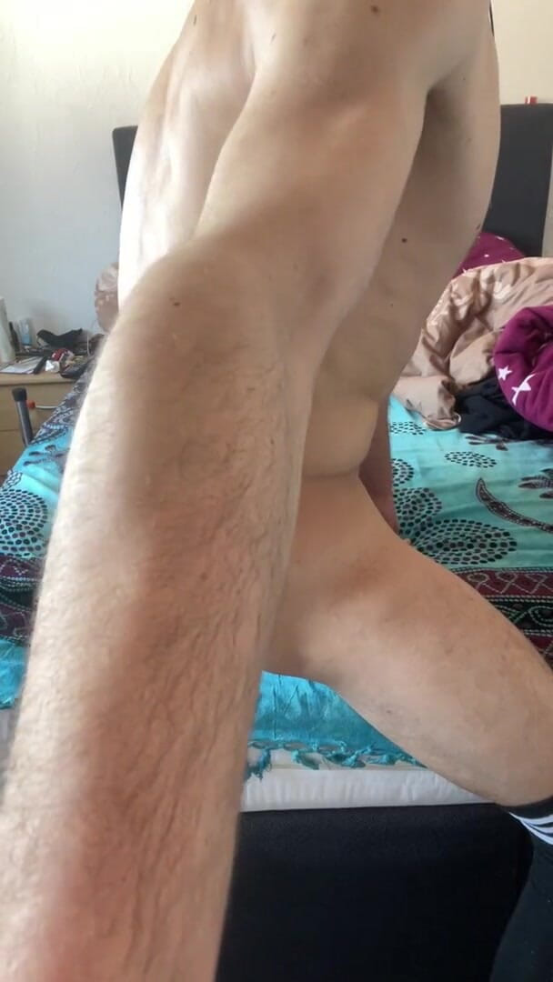 Alxtoyboy: Ride my big dildo on my bed