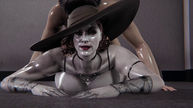 Joas22222: Seducătoarea Doamnă Dimitrescu în Hentai 3D - Călărire inversă cu fund mare, futai...