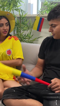 My Latina Best Friend Is Waiting for Me Without Underwear and Betting Her Wet Pussy if Her Team Wins. 2026 World Cup Special!