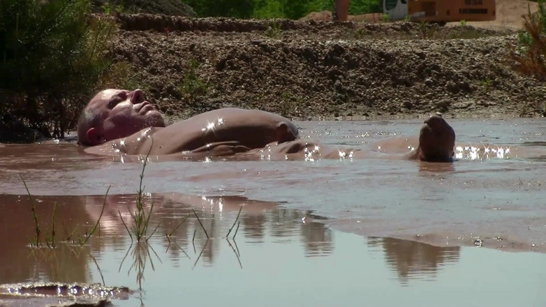 MuddyChubby: Deep, Creamy Brown Mud Bath in a Sand Pit