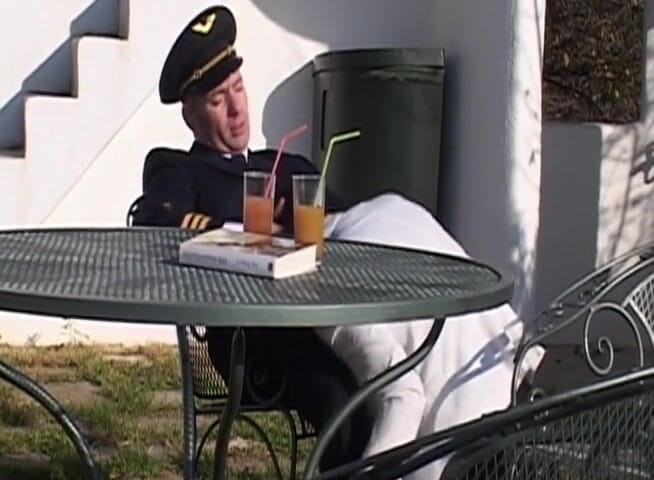 Analiscius: Stunning brunette gets ass fucked by airplane pilot