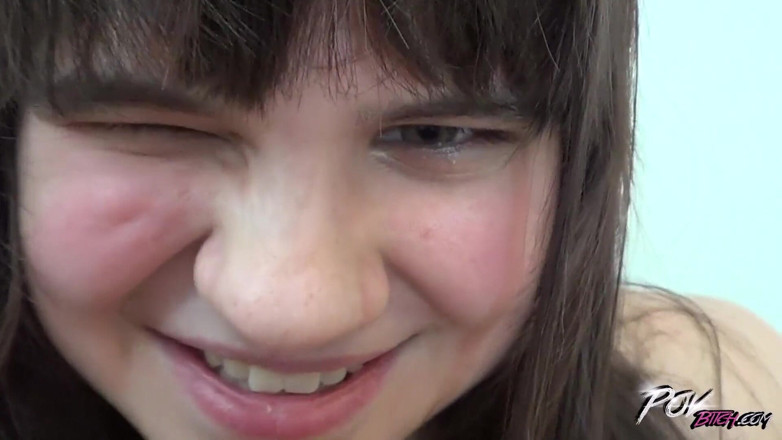 POV Bitch: Chubby super horny babe fuck stranger extremely hard to cum...