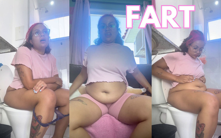 Cutiepiie Chubby: Fart Explosion After Eating Milk Intolerant Chubby Girl Bloated and...