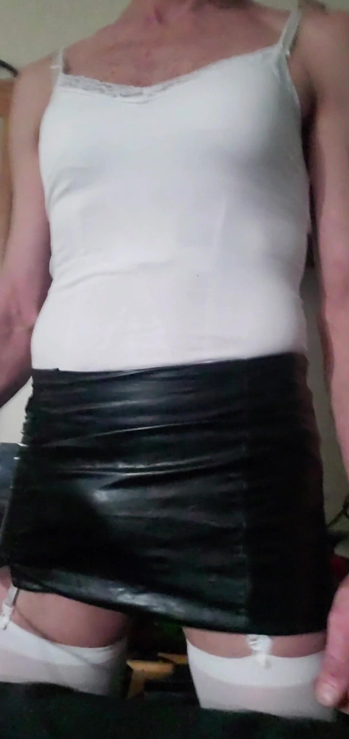 Cd Michelle lingerie: Cdmichelle Wearing Black Mini Skirt
