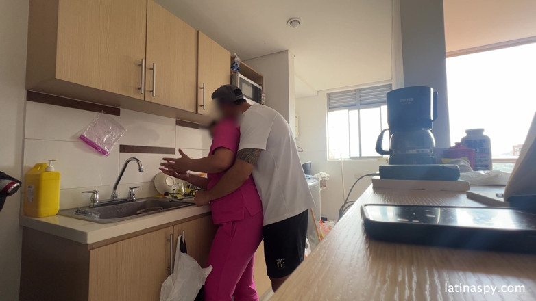 Latinaspy: Maid with Huge Ass Cleans Apt Then Jerks Her Boss...