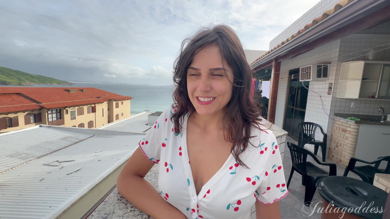 Shamelesscouple: Extraño en la terraza tragando leche