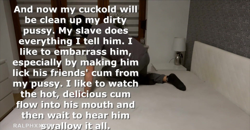RalphXXXpl: Cuckold creampie opruimen slikken femdom sperma etende beste momenten compilatie