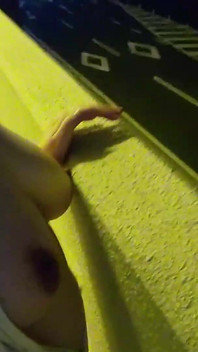 A Married Woman Boldly Masturbates in the Hallway of an Apartment