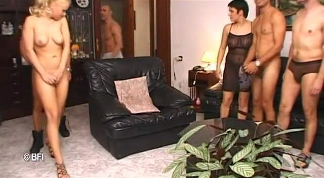 Hardcore Lovers: Horny girls enters a massage parlor and they slowly strip