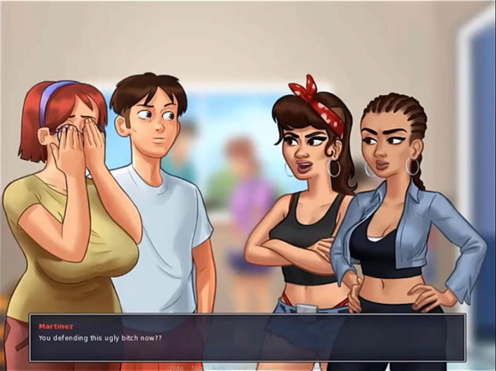 Cartoon Play: Summertime saga part 13 - hard in college shower