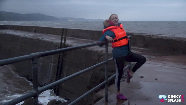 UKCuteGirl Lucy Lauren: Snug Crotch Strapped Lifejacket Safety Tease