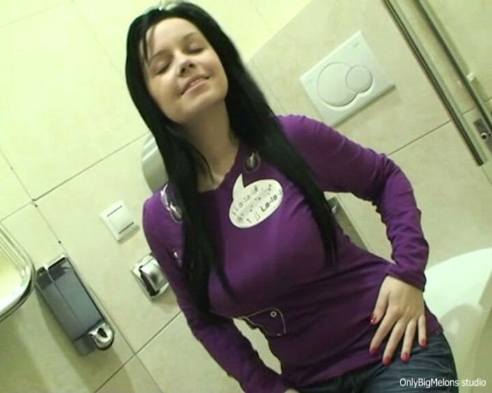 Facial flavor: Perfect Busty Chick on Her Knees