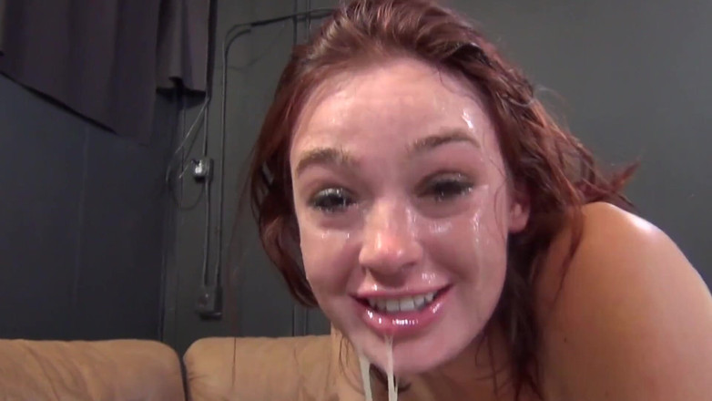 Get Your Fix: Aggressive face fucking with talented pale cock gagging red headed...