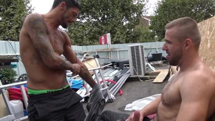 Gaybareback: Latino Esteban Diaz fucked bareback by Hurricane