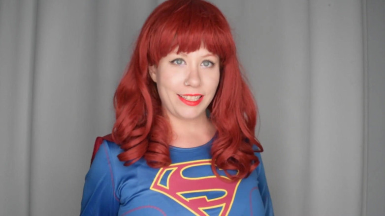 Deanna deadly: Evil supergirl needs your cum red lipstick tease and JOI