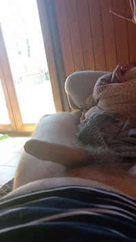 Hand Tease with Orgasm - Quick Sofa Handjob Before I Leave - Fast Stroking & Ball Play POV