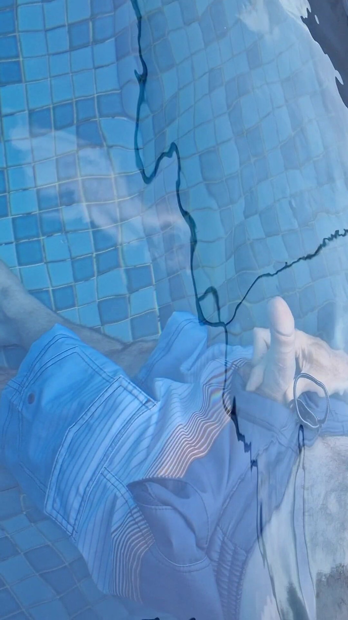 Aus Guy in Viet: Stroking My Cock in the Pool