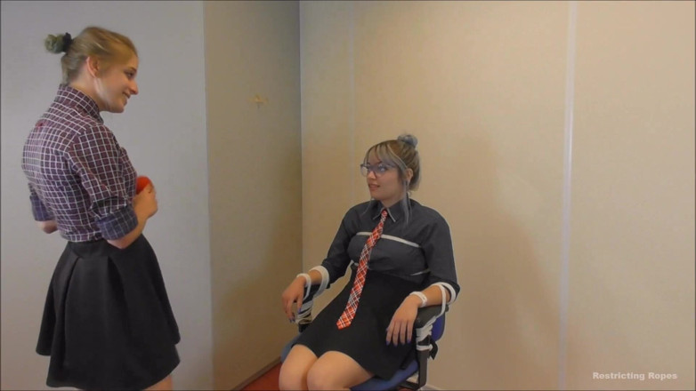 Restricting Ropes: Luna Grey &amp; Violet Haze - corporate bitches payback hD