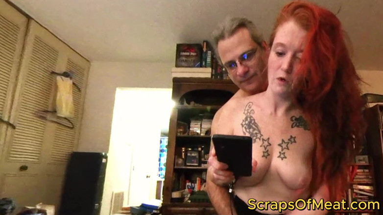 J13D75: Red Headed Street Ho Excited to Make Her First Porn!!